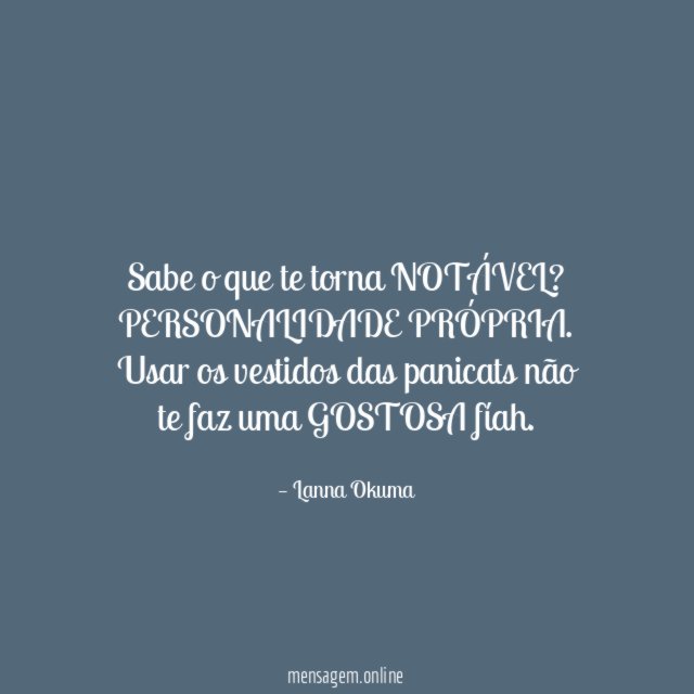Sabe o que te torna NOTÁVEL