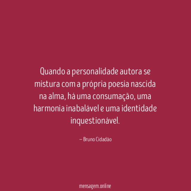 Quando a personalidade autora se mistura com a