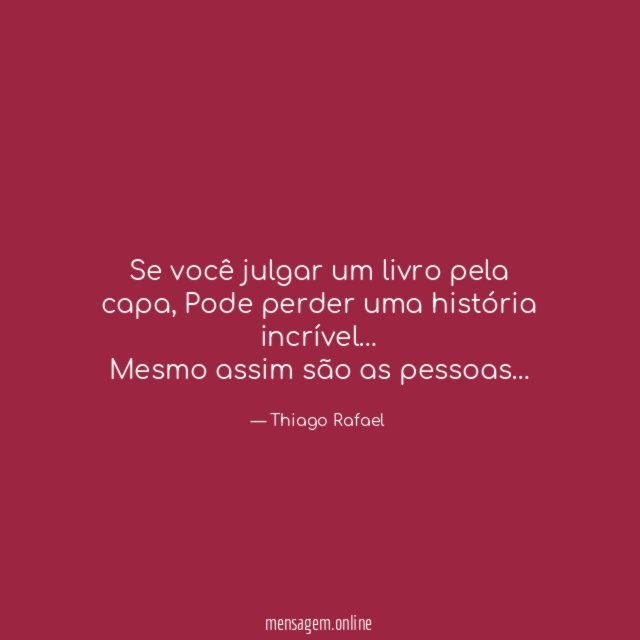 Se você julgar um livro pela capa