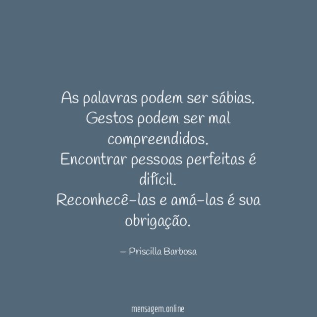 As palavras podem ser sábias