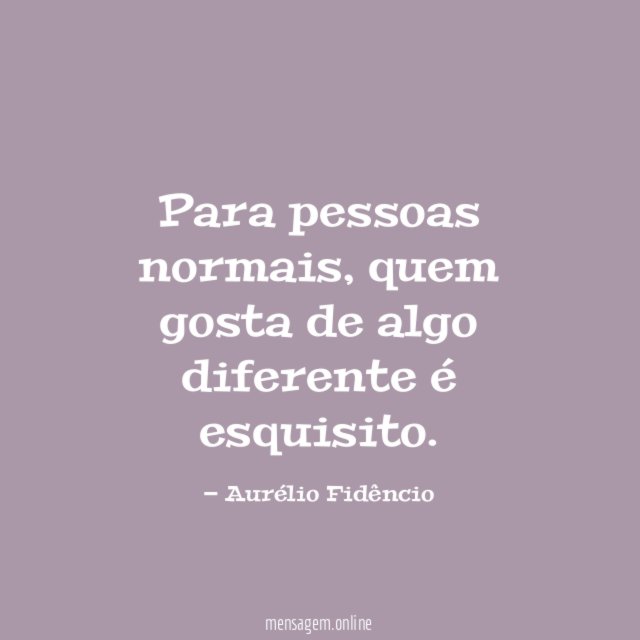Para pessoas normais