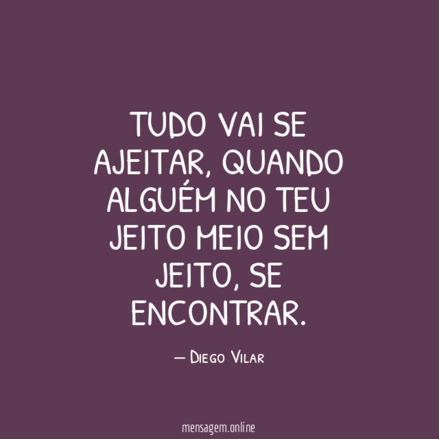 Tudo vai se ajeitar