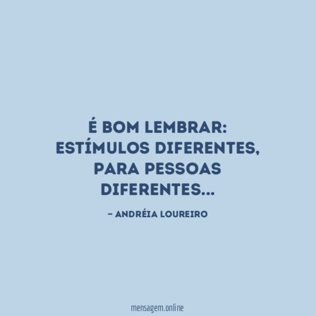É bom lembrar