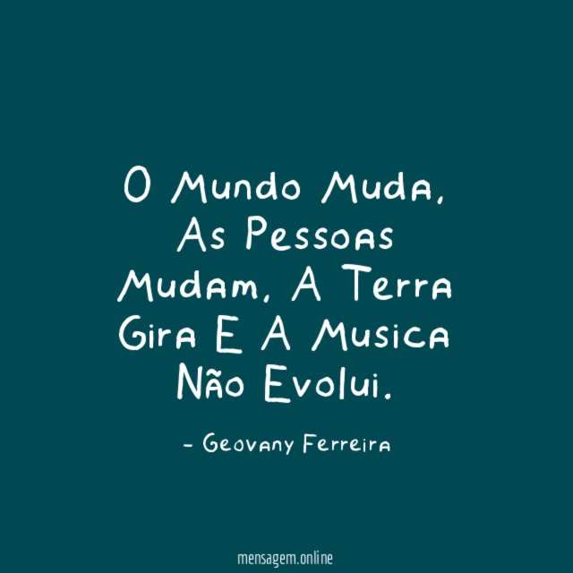 O Mundo Muda