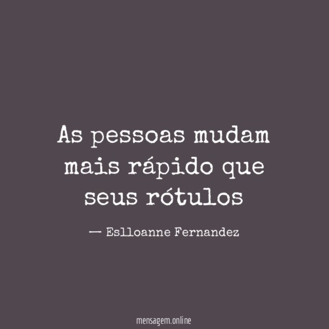 As pessoas mudam mais rápido que seus rótulos "