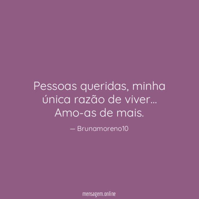 Pessoas queridas
