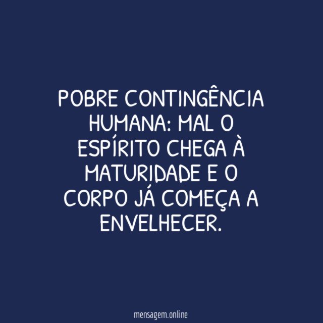 Pobre contingência humana
