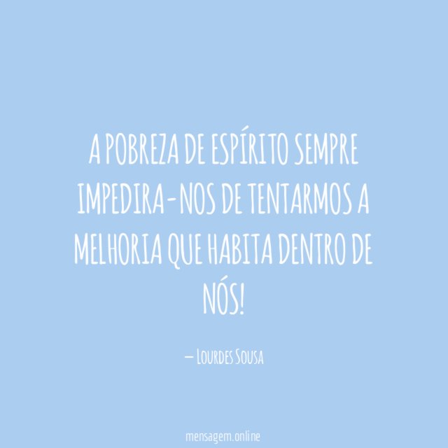 A POBREZA