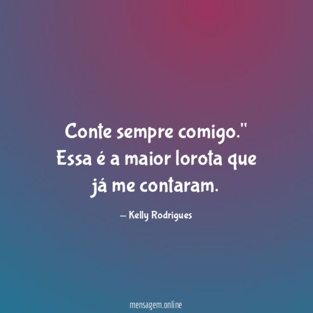 Conte sempre comigo