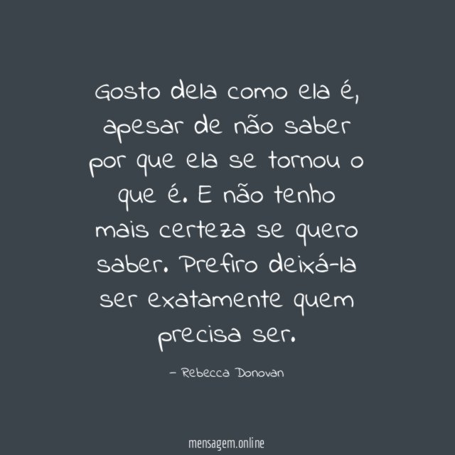 Gosto dela como ela é