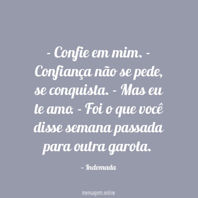 Confie em mim