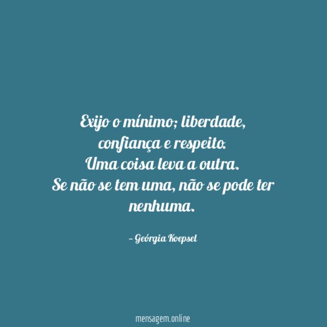 Exijo o mínimo