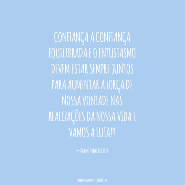 Confiança