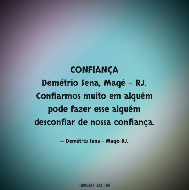 CONFIANÇA