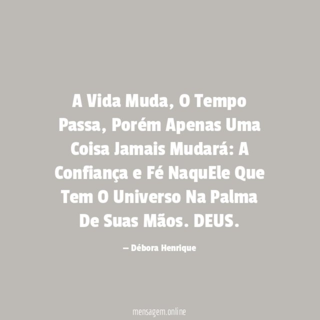 A Vida Muda