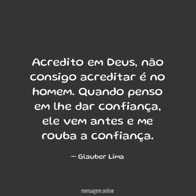 Acredito em Deus