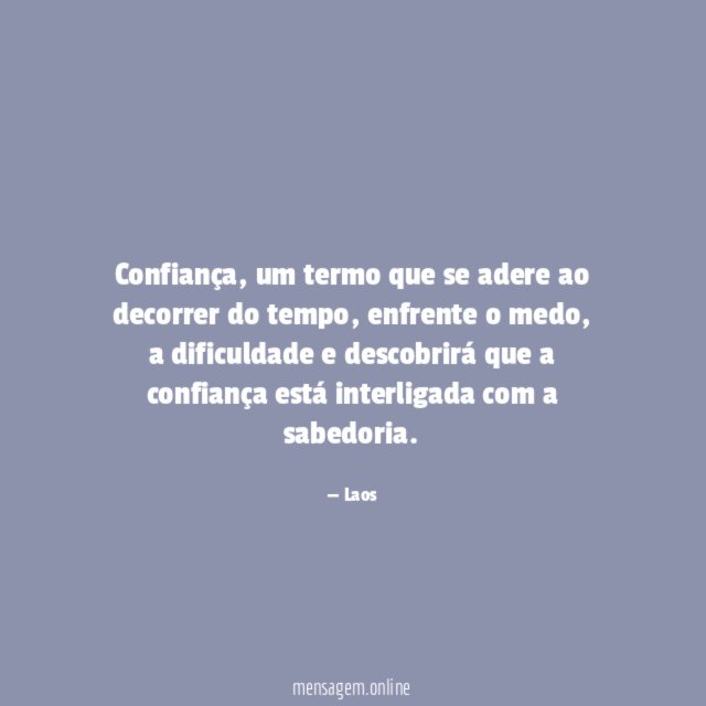Confiança
