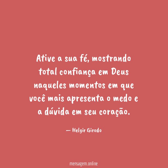 Ative a sua fé