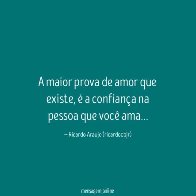 A maior prova de amor que existe