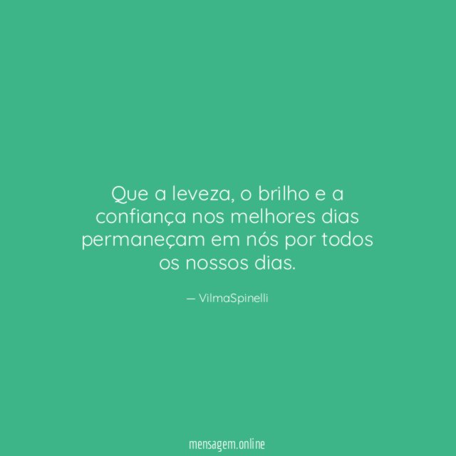 Que a leveza