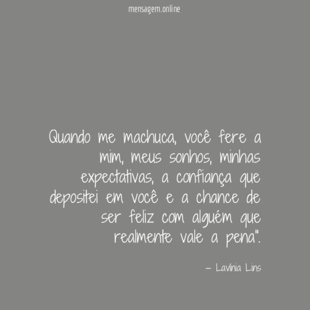 Quando me machuca