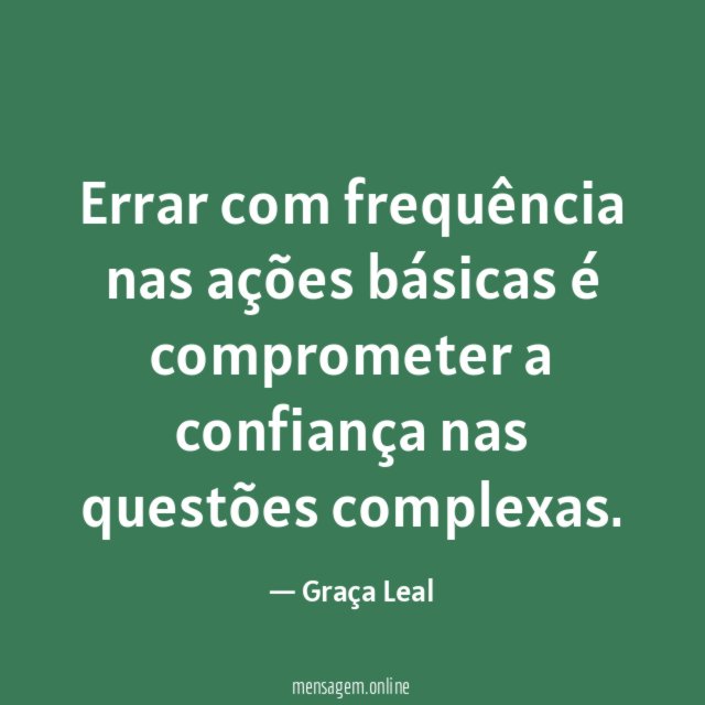 Errar com frequência nas ações básicas é comprometer