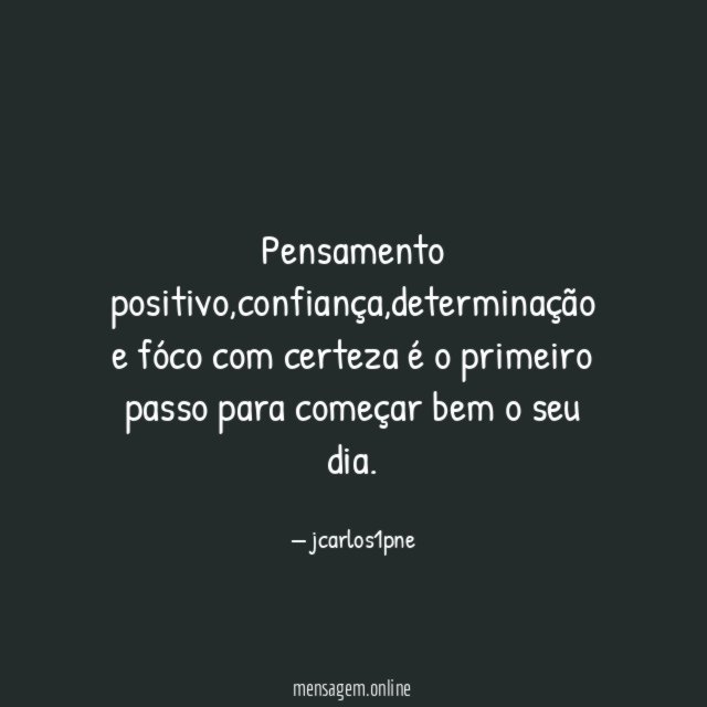 Pensamento positivo