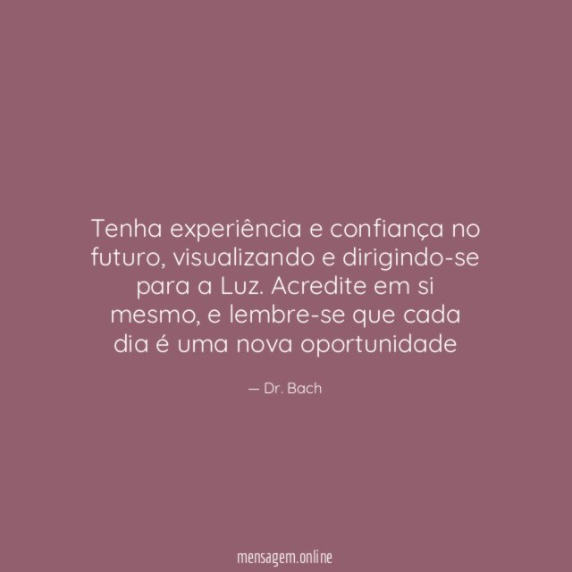 Tenha experiência e confiança no futuro
