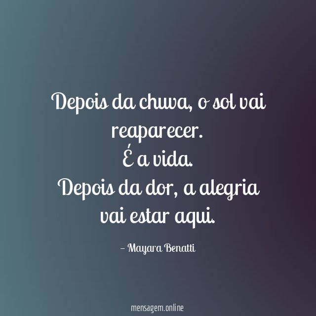 Depois da chuva