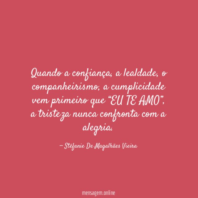 Quando a confiança