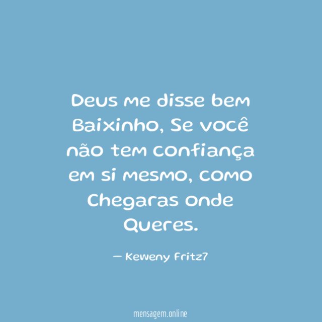 Deus me disse bem Baixinho