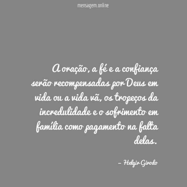 A oração