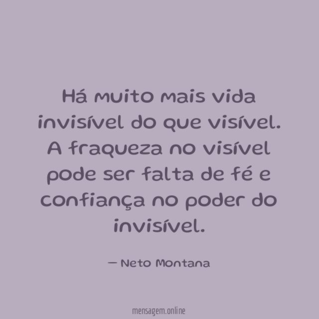 Há muito mais vida invisível do que visível
