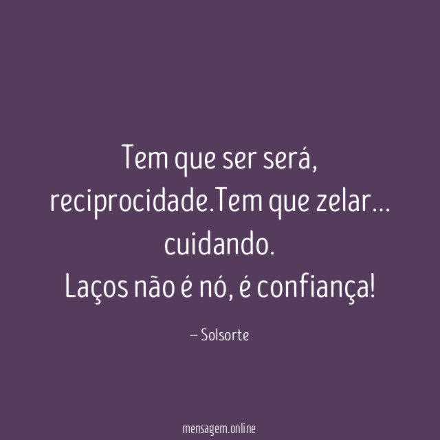 Tem que ser será
