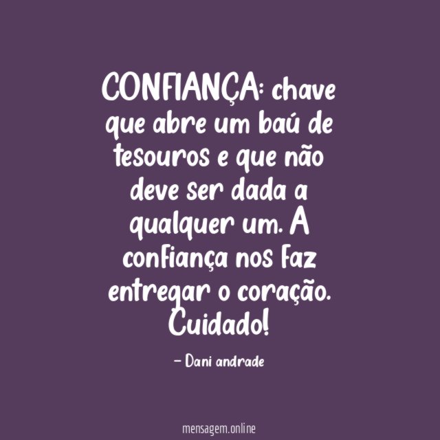 CONFIANÇA
