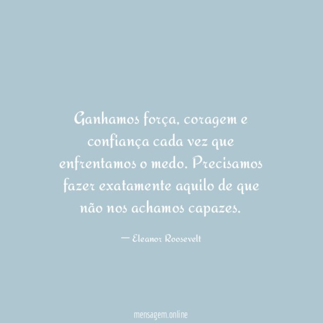 Ganhamos força