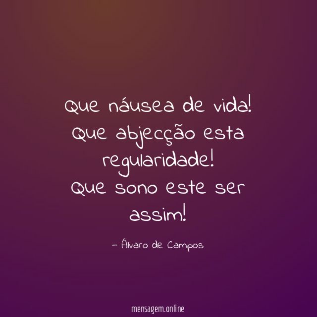 Que náusea de vida