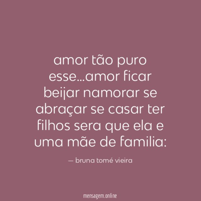 amor tão puro esse
