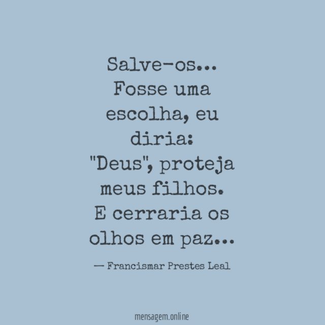 Salve-os…