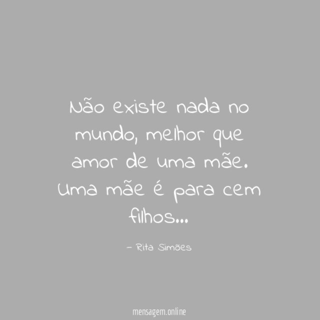 Não existe nada no mundo