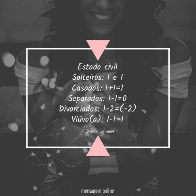 Estado civil Solteiros