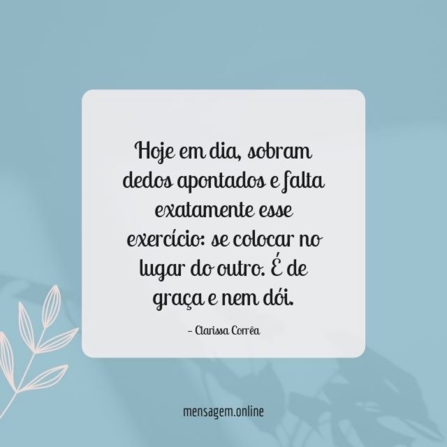 Hoje em dia