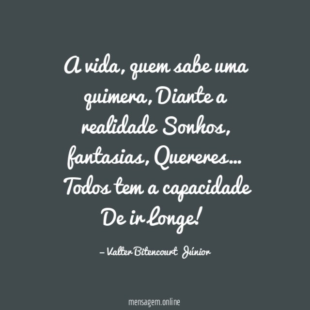 A vida