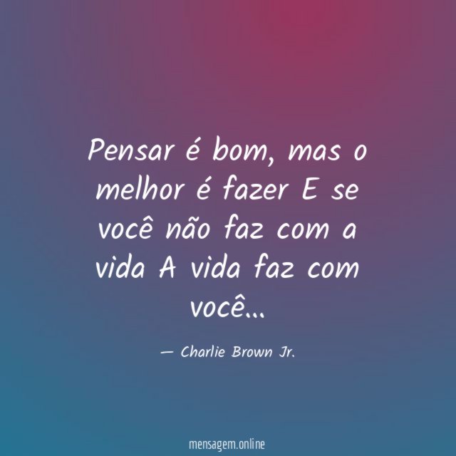 Pensar é bom