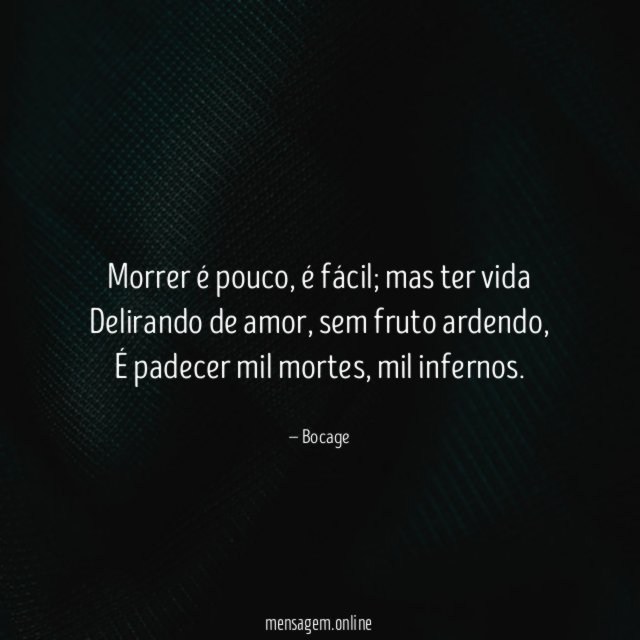 Morrer é pouco