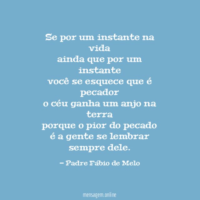 Se por um instante na vida ainda que por