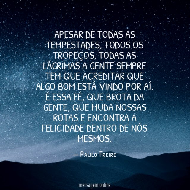 Apesar de todas as tempestades
