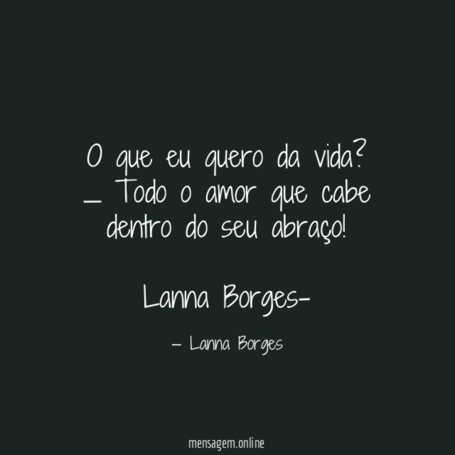 O que eu quero da vida