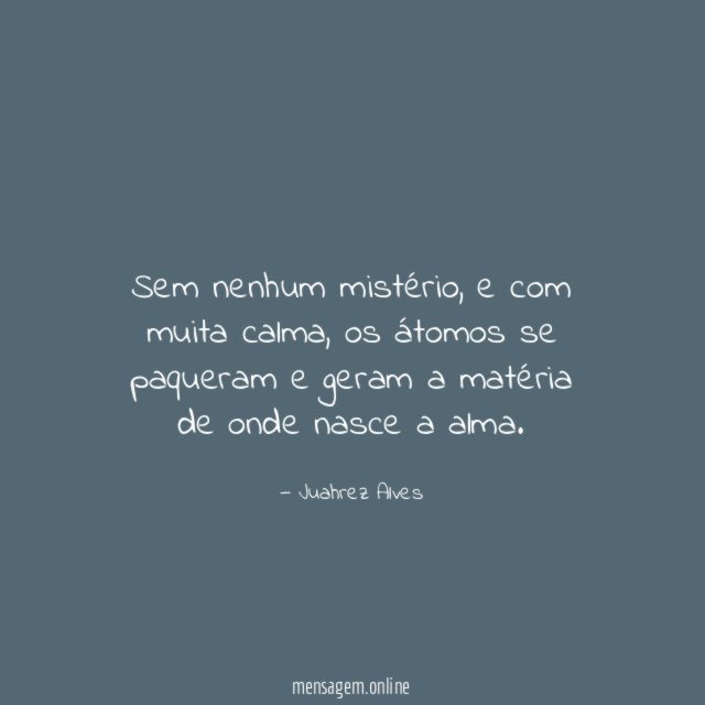 Sem nenhum mistério