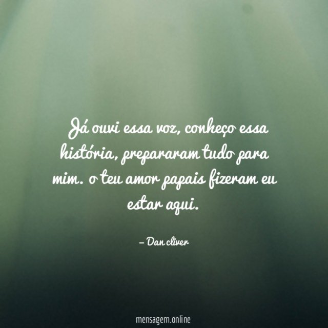 Já ouvi essa voz